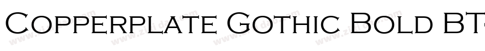Copperplate Gothic Bold BT字体转换